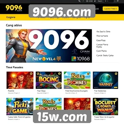 Recursos e funcionalidades do site 9096.com